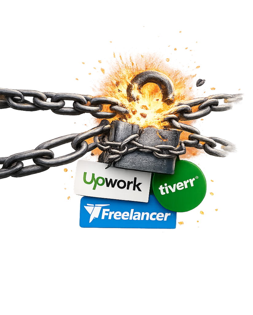 Breakfree with lock from fiverr, upwork and freelancer